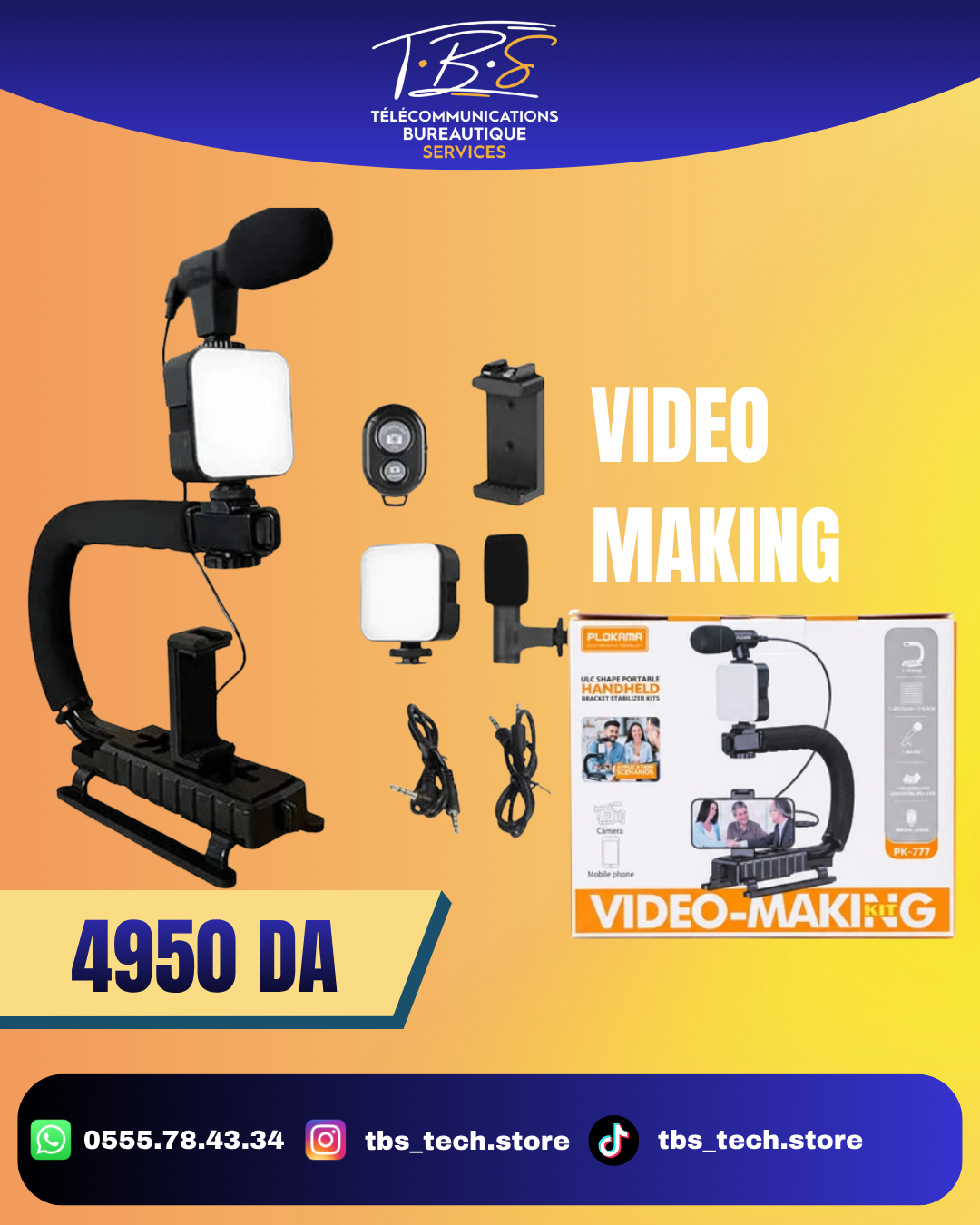 ULC shape portable handheld bracket stabilizer kits