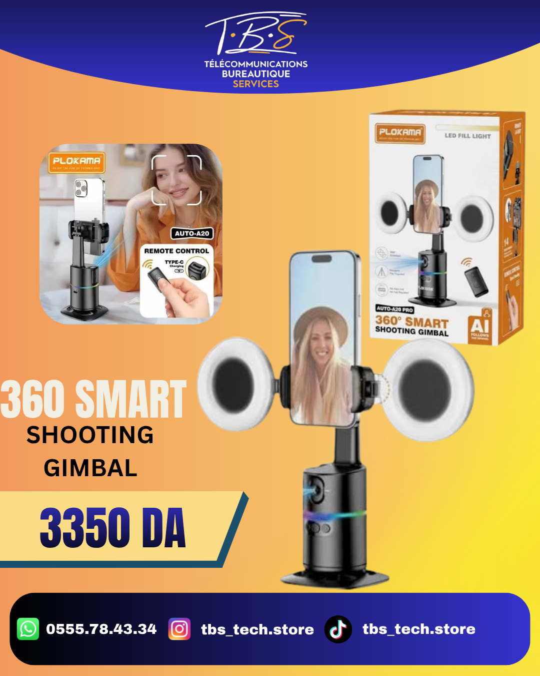 shooting gimbal 360 smart