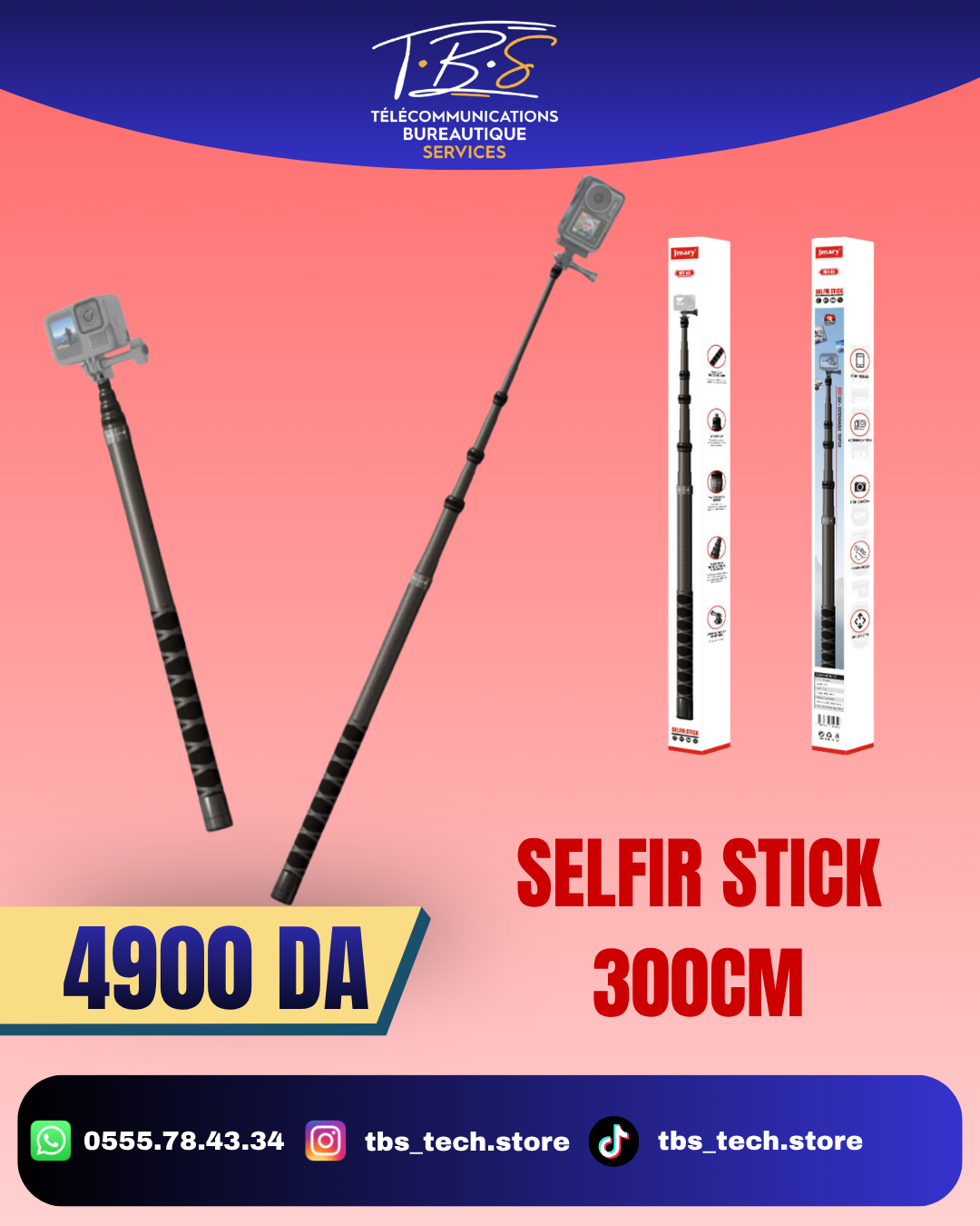 selfie stick for camera 300 cm