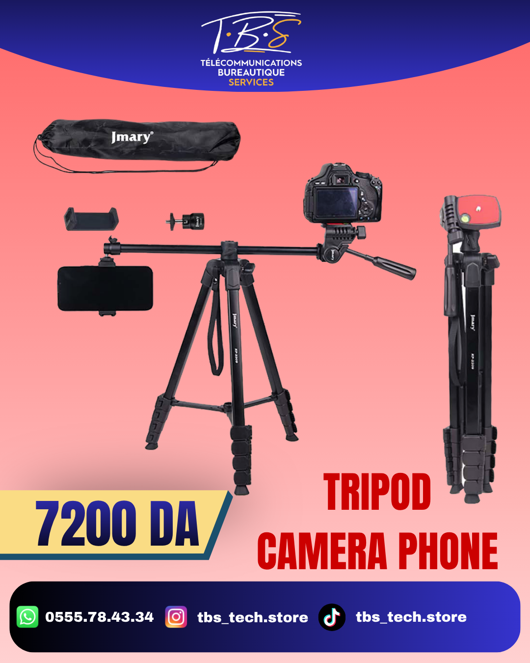 tripod camera and phone