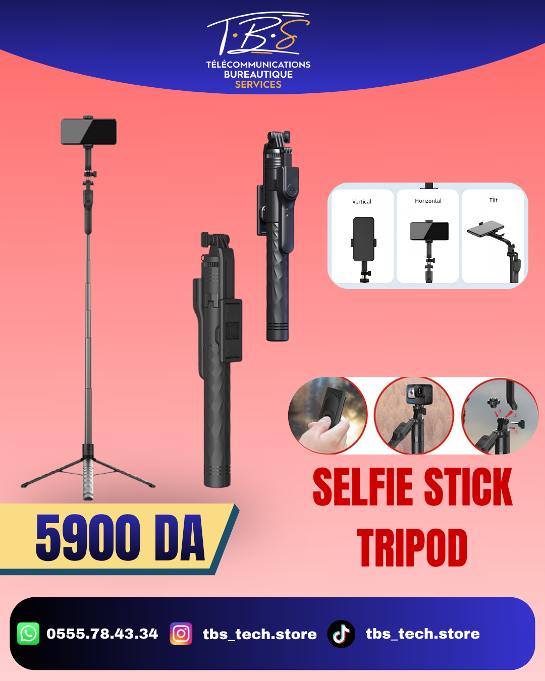 tripod selfie stick KT 239