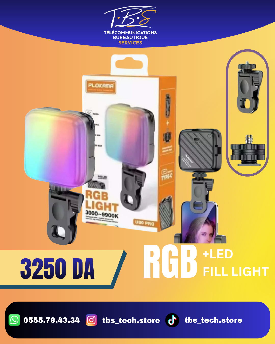 mini light phone RGB LED